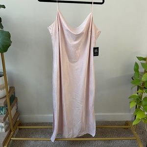 NWT Gorgeous Express Pink Silk Dress